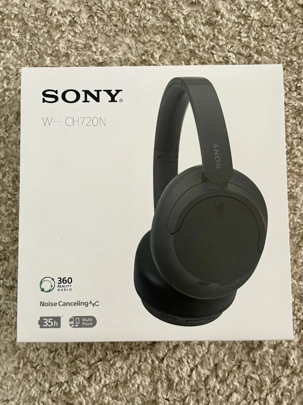 New in Box: Sony WH‑CH720N Wireless Noise‑Canceling Headphones – Black